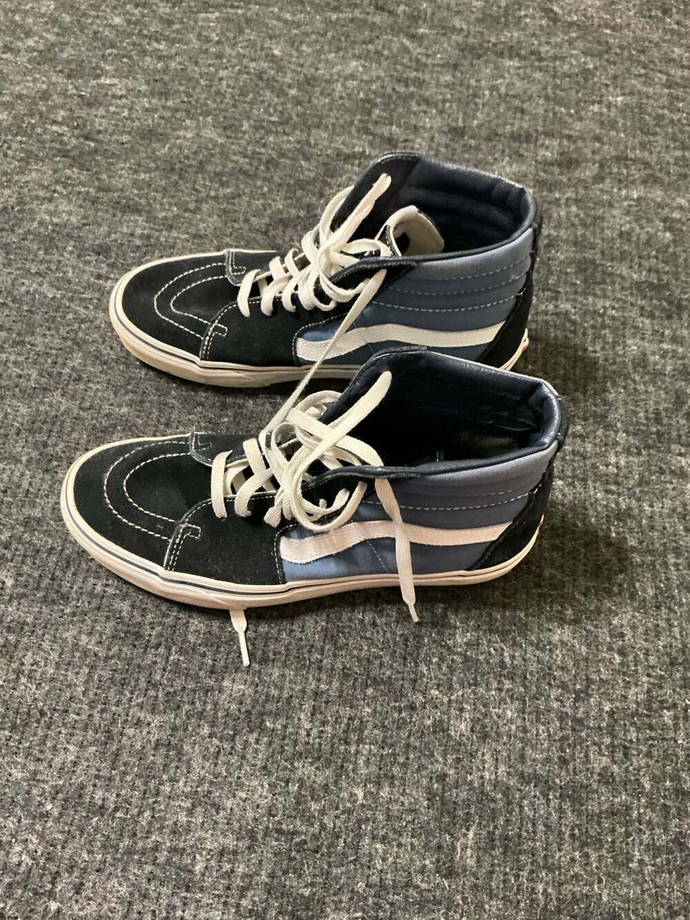 Vans Sk8-Hi High-Top Skate Shoes Mens Size US 9.5 Navy/Black